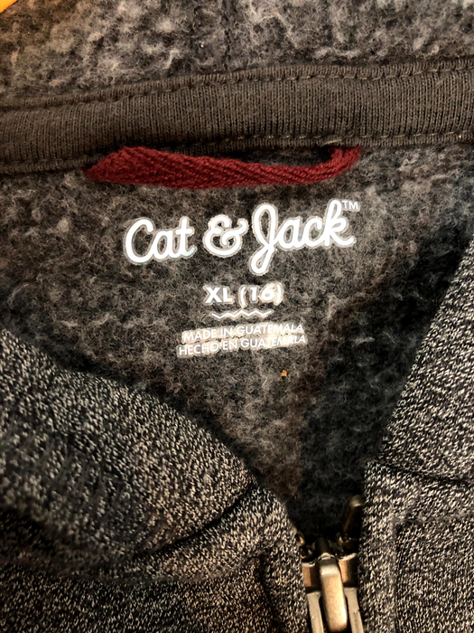 Boys Cat & Jack Hoodie Sweatshirt Size XL 16