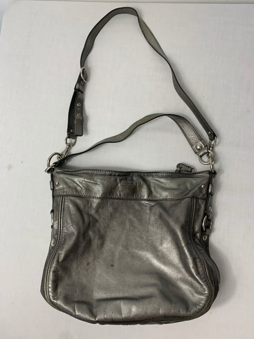 Signature sufflette handbag Coach Grey in Denim - Jeans - 40812901