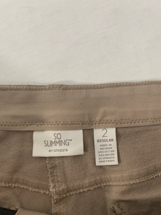 Chicos so slimming pants size 2. new with tags. origibal price