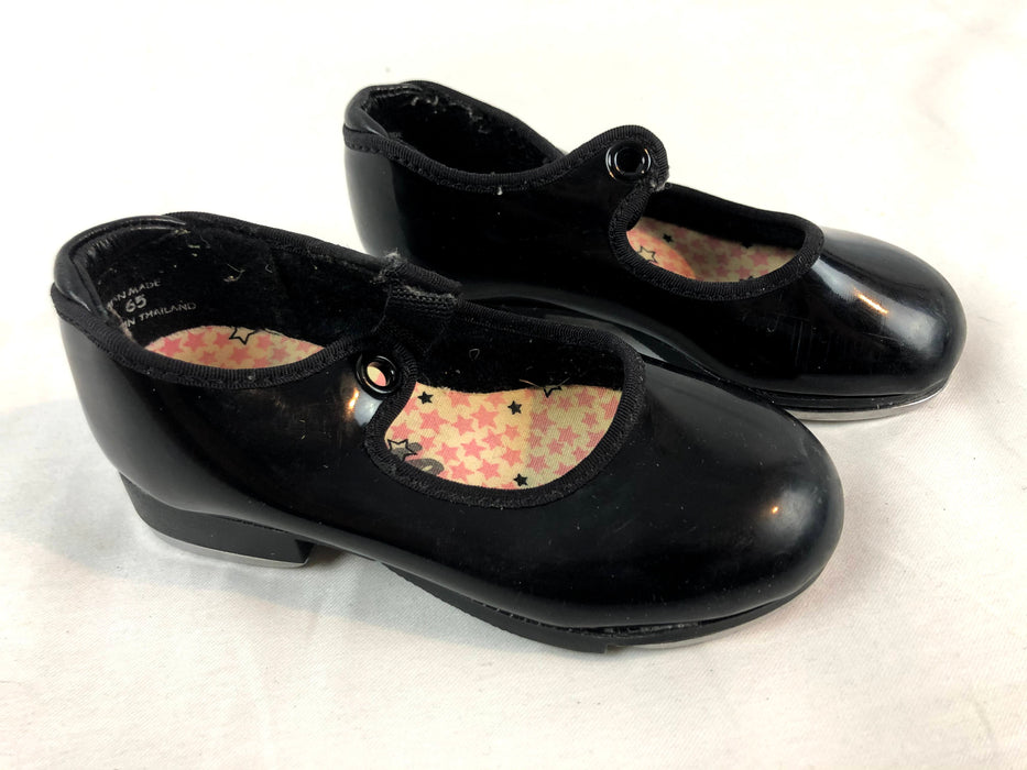 Capezio Black Patent Tap Shoes - Size 9.5