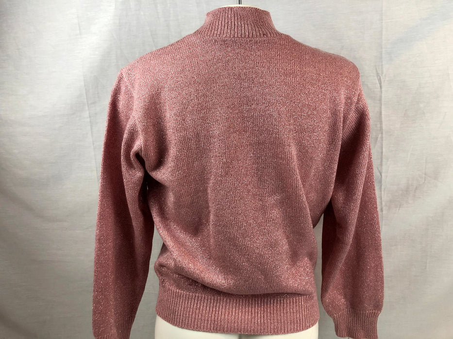 Willow Ridge Pink Sparkle Sweater Size M