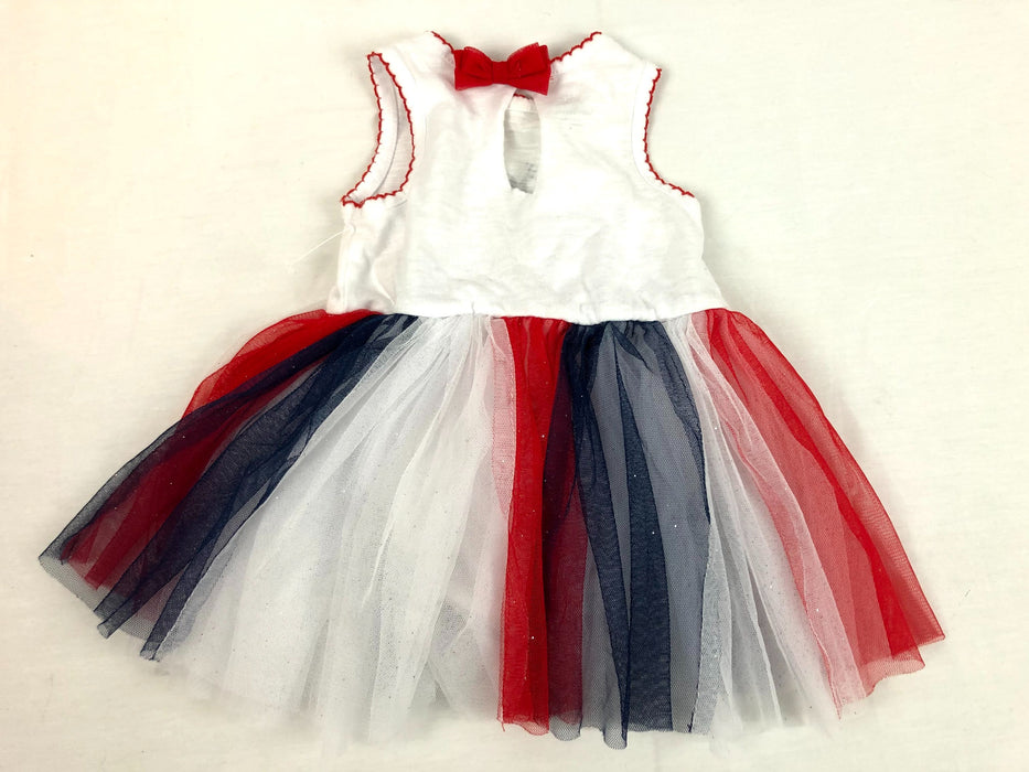 Baby Starters Lil' Miss Firecracker Red, White and Blue Dress Size 12m