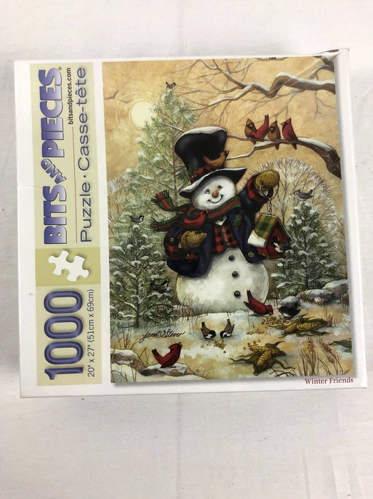New 1000 Piece Bits and Pieces Snowman Puzzle