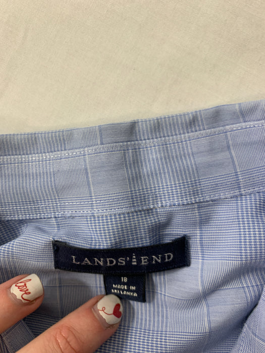 Lands' End Shirt Size 18