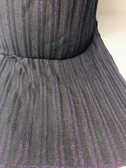 Benzer Purple Metallic Dress Size Medium